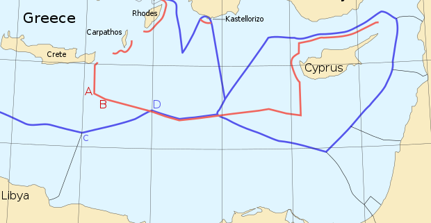 Political Map of Mediterranean Sea Region